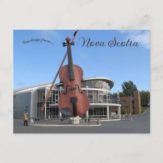 The Big Fiddle in Sydney Nova Scotia ポストカード (正面)