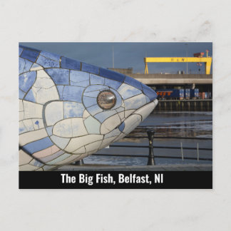 The Big Fish, Belfast, Northern Ireland，イギリス シーズンポストカード