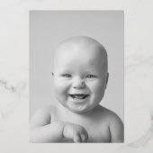 The Big Five 0 50誕生日グラフィック写真 箔招待状 (裏面)