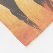 The big Old Bull Elk フリースブランケット (角)