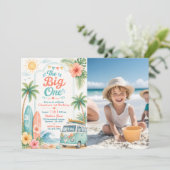 The Big One サーフビーチ1歳の誕生日 招待状 (スタンド正面)