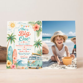 The Big One サーフビーチ1歳の誕生日 招待状