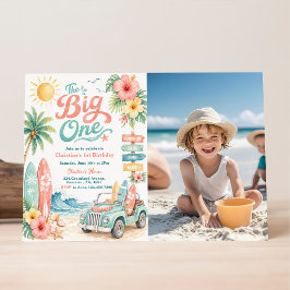 The Big One サーフビーチ1歳の誕生日 招待状