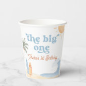 The Big One サーフボーイ 1歳の誕生日 紙コップ (正面)