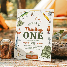 The Big One Fishing Birthday Invitation 招待状