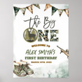 The Big One Hunting Camo Welcome Sign ポスター (正面)