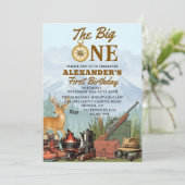 The Big One Hunting Camping 1st Birthday 招待状 (スタンド正面)