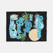 The Big One Mama Surfing First Birthday Matching F フリースブランケット (正面(横))