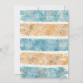 The Big One Retro Surf Beach Birthday  招待状 (裏面)