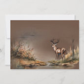 The Big One | Rustic Birthday Birthday サンキューカード (裏面)