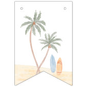 The Big One Surf サマー男子1歳の誕生日 バンティングフラッグ (第1の旗)