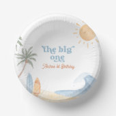 The Big One Surf Summer 1st バースデー ペーパーボウル (正面)