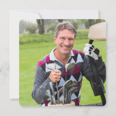 The Big Six-Oh Golf 60th Birthday Party Photo 招待状 (裏面)