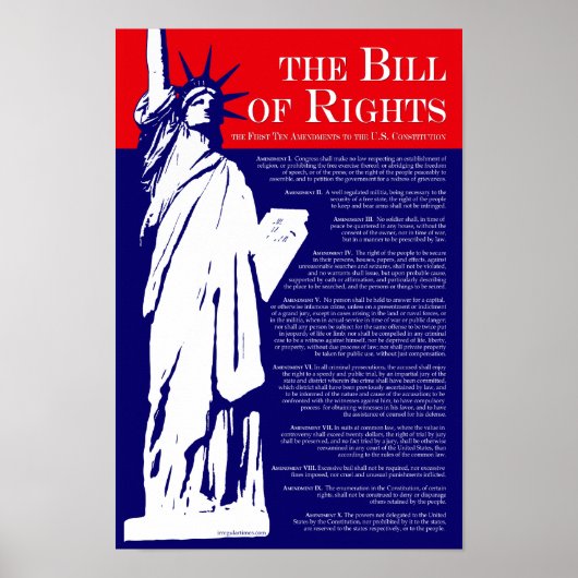 The Bill of Rights Poster ポスター (正面)