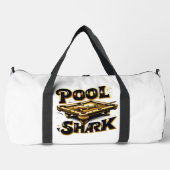 The Billiard Baron: Pool Shark Logo on Pool Table ダッフルバッグ (正面)