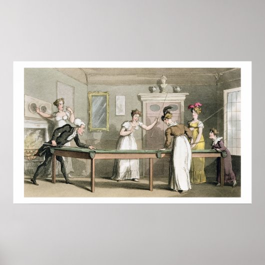 The Billiard Table, from 'The Tour of Dr. Syntax i ポスター (正面)