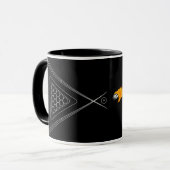 The Billiards Black 8 Ball Coffee Mug: Elegance an マグカップ (正面左)