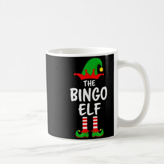 The Bingo Elf Matching Family Christmas  コーヒーマグカップ (右)