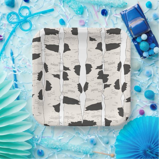 The Birch Trees Paper Plates ペーパープレート (パーティー)