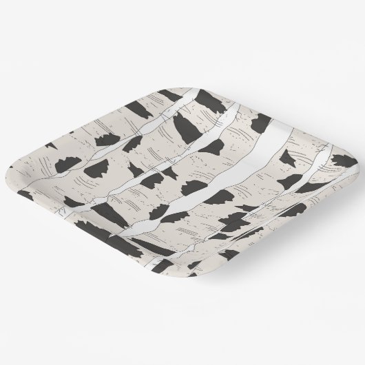 The Birch Trees Paper Plates ペーパープレート (傾斜あり)