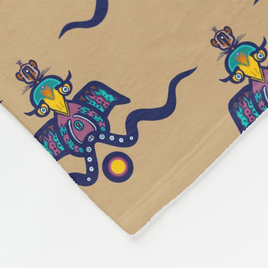 The Bird and the Mouse フリースブランケット (角)