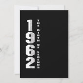 The Birth Of Legends 1962 58 th Birthday Gift 招待状 (正面)