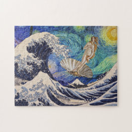 The Birth of Venus at The Great Wave ジグソーパズル