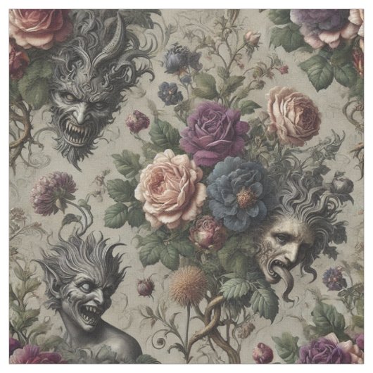 The Birthday Party - Gothic Statement Tile ファブリック (見本)