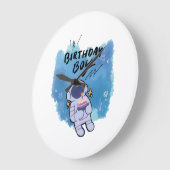 The Birthday Spaceman ラージ壁時計 (傾斜)