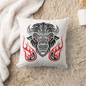 The bison goes through the fire クッション (ブランケット)