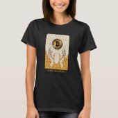 The Bitcoin Tarot Card Two Hands Cryptocurrency BT Tシャツ (正面)