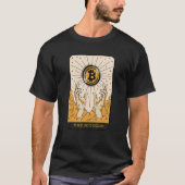 The Bitcoin Tarot Card Two Hands Cryptocurrency BT Tシャツ (正面)