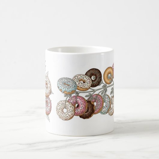 The bizarre artistic "doughnut sprig" cup コーヒーマグカップ (中央)
