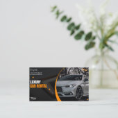 THE BLACK AND ORANGE ELEGANT CAR RENTAL BUSINESS  名刺 (スタンド正面)
