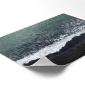 The black beach in Iceland ポスター (角)