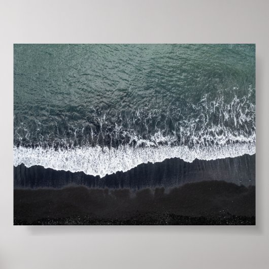 The black beach in Iceland ポスター (正面)