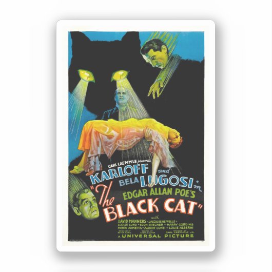 The Black Cat (ヴィンテージポスター) シール (正面)