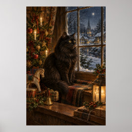 The Black Cat at Christmas ポスター