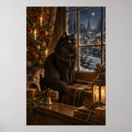The Black Cat at Christmas ポスター (正面)