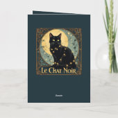 The Black Cat Fairy Lights On Festive Nights カード (裏面)