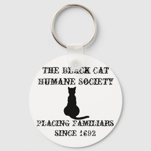 The Black Cat Humane Society キーホルダー (正面)