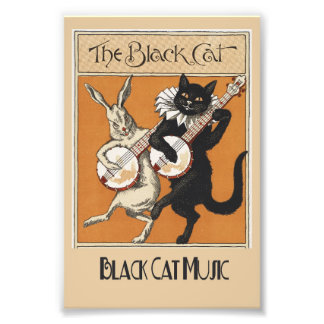 "The Black Cat" Music Poster フォトプリント