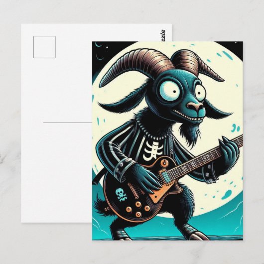 The Black Goat Guitar Player ポストカード (正面/裏面)