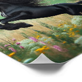 The Black Horse Wall Poster ポスター (角)