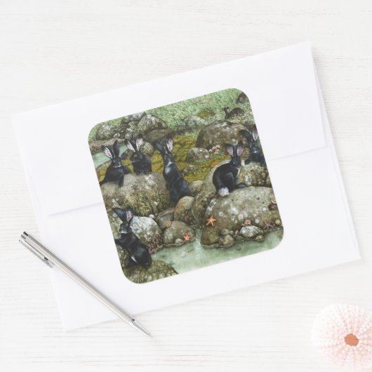 The Black Rabbits of Hy-Brasil スクエアシール (封筒)