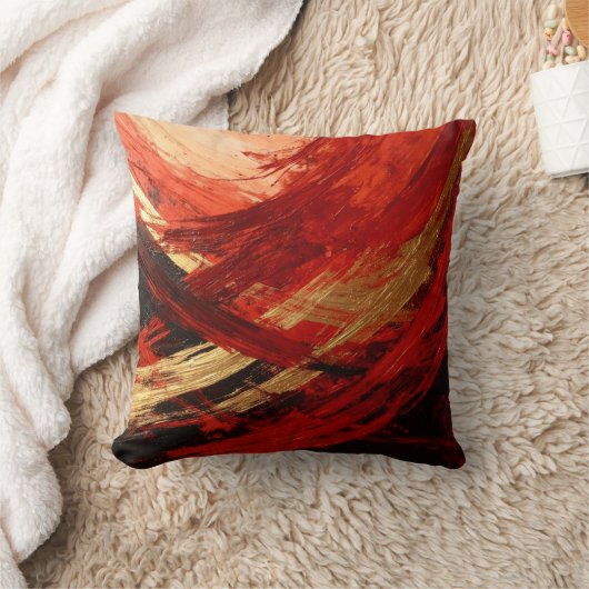 The Black & Red Sweep クッション (ブランケット)