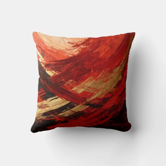 The Black & Red Sweep クッション (裏面)