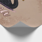 The black swan, queen of the water.  ラッピングペーパー (角)