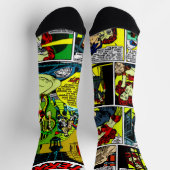 The Black Terror Comic Strip Socks ソックス (上部)