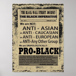 THE BLACK WALL STREET JOURNALポスター ポスター